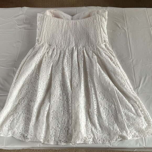 NWT Lilly Pulitzer Brett Dress In Resort White Floral Hexagon Lace Coastal Prepp - Picture 6 of 11